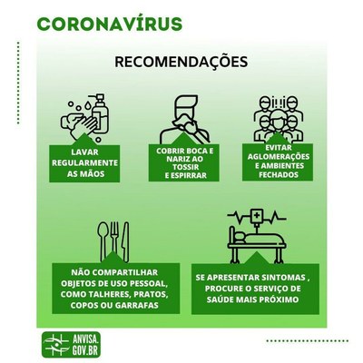 Recomendações da Anvisa