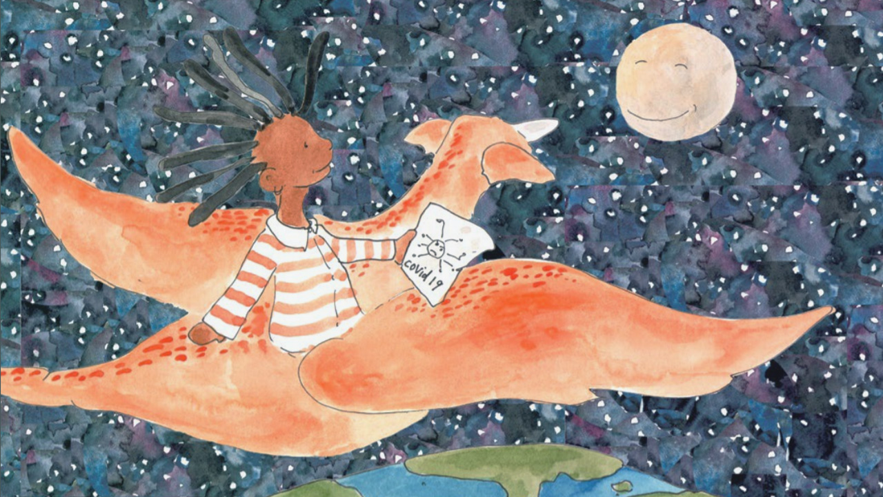 Livro de histÃ³rias para explicar a covid-19 para crianÃ§as