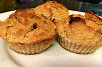 Bolinho de Banana, Aveia e Iogurte