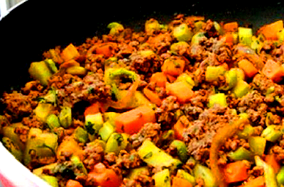 Carne MoÃ­da com Legumes