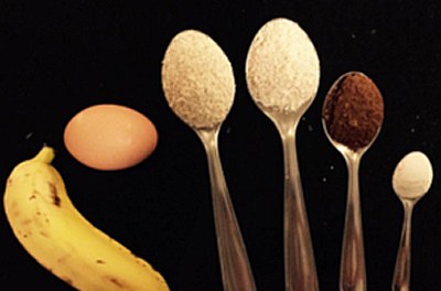 Cupcake de Banana e Cacau