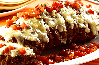 Lagarto Recheado com Mussarela