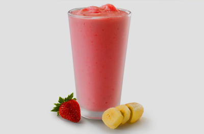 Vitamina de Banana e Morango